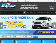 Tablet Screenshot of mccaffertyfordsales.com